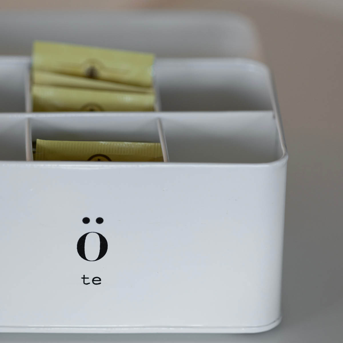 Sögne Home Emalj teburk 20x13x10 cm vit