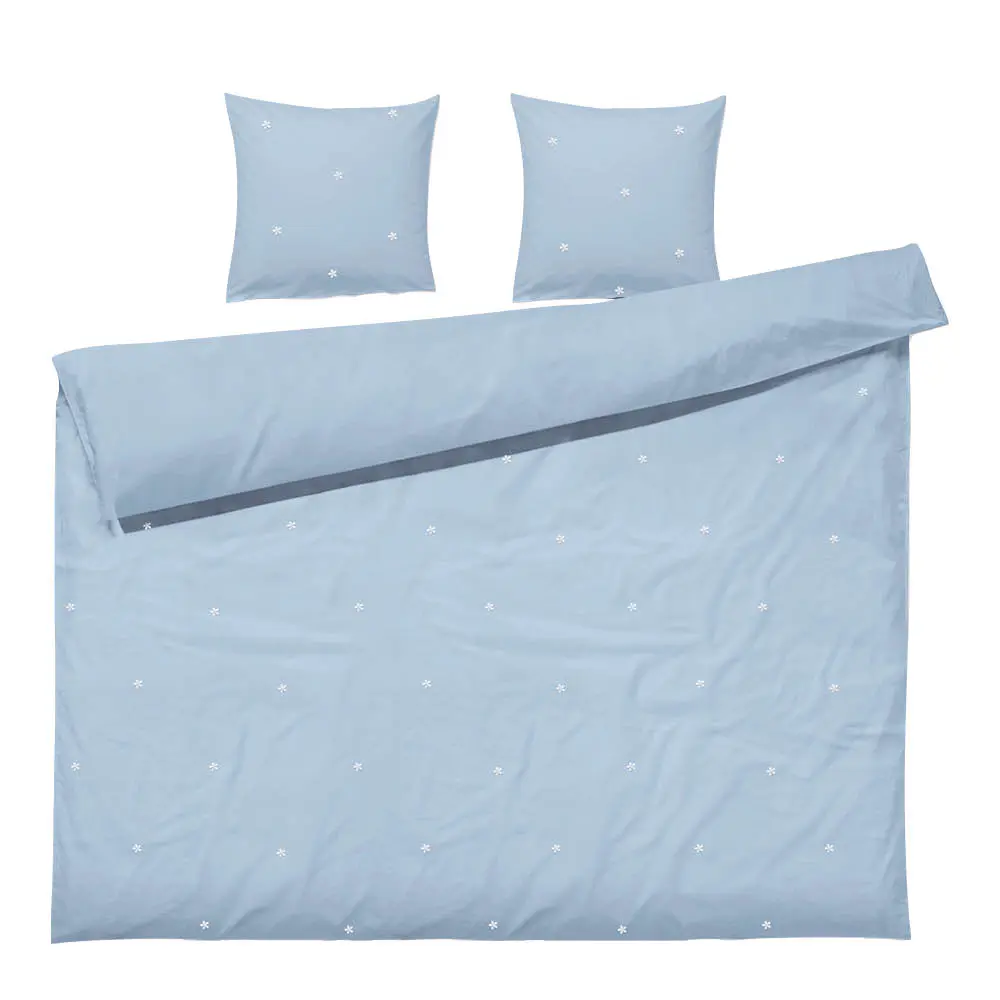 Daisy sengetøy 220x220 cm lys blå
