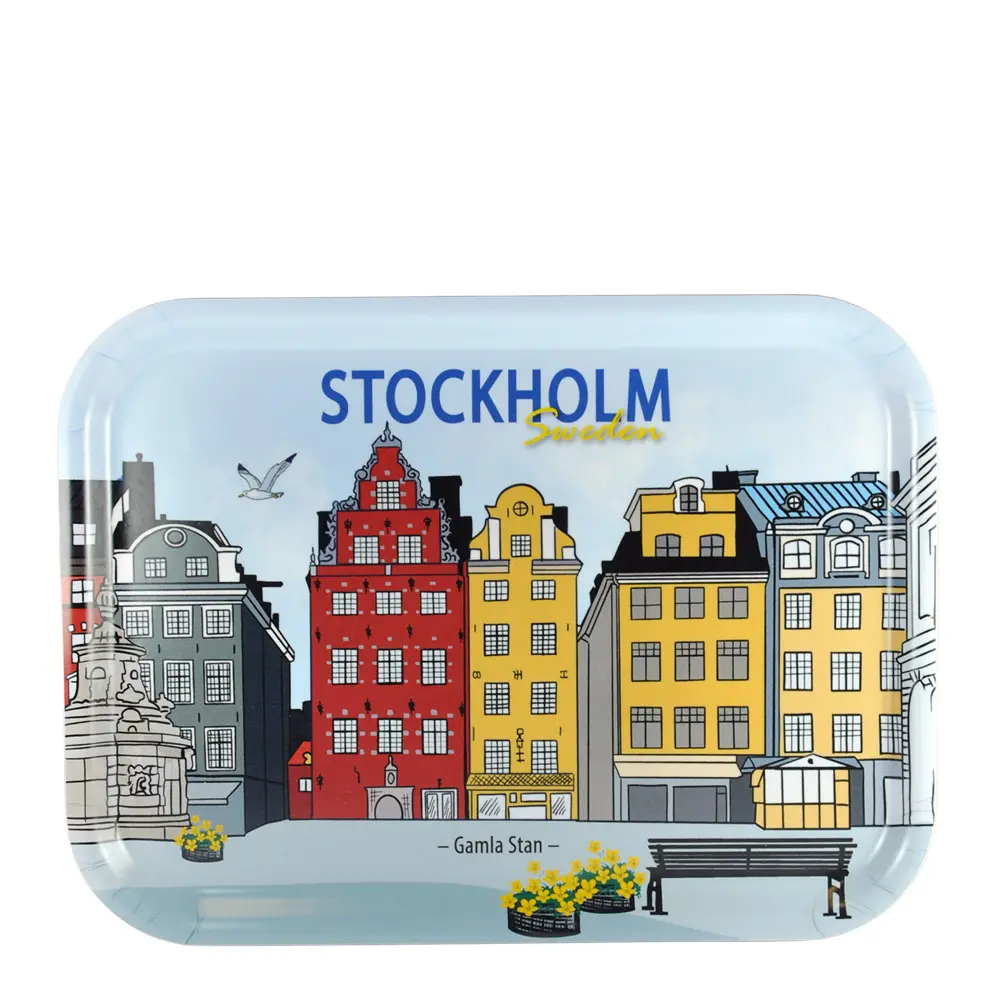Tarjotin 27x20 cm Tukholman vanhakaupunki