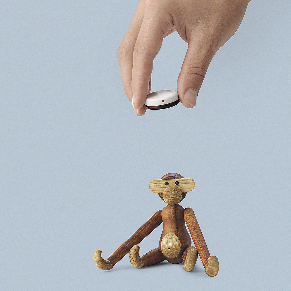 Kay Bojesen Denmark Apinan Ylioppilaslakki 9,5 cm Punainen