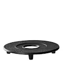 Jang grytunderlägg / underlägg till tekanna gjutjärn 13,4 cm svart