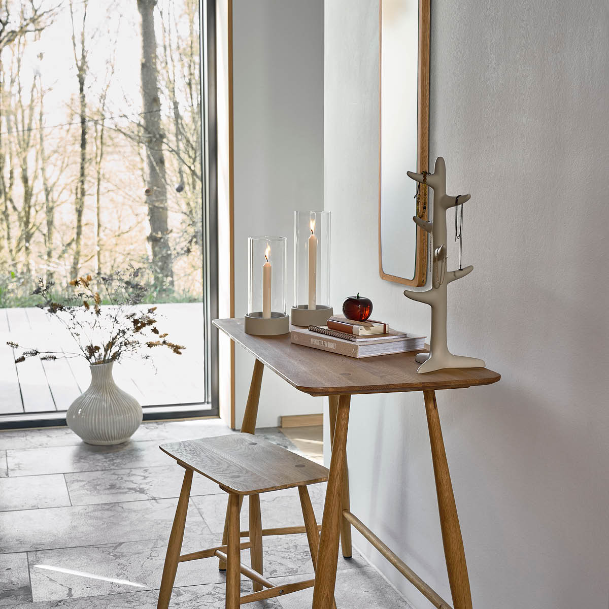 Villa Collection Ek vas 31x33,5 cm kräm