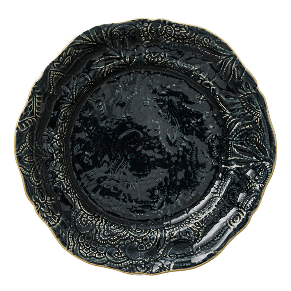 Sthål Arabesque tallerken 23 cm thunder