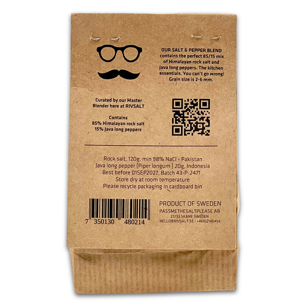 Rivsalt Salt & peppar blandning 043 refill 140 g