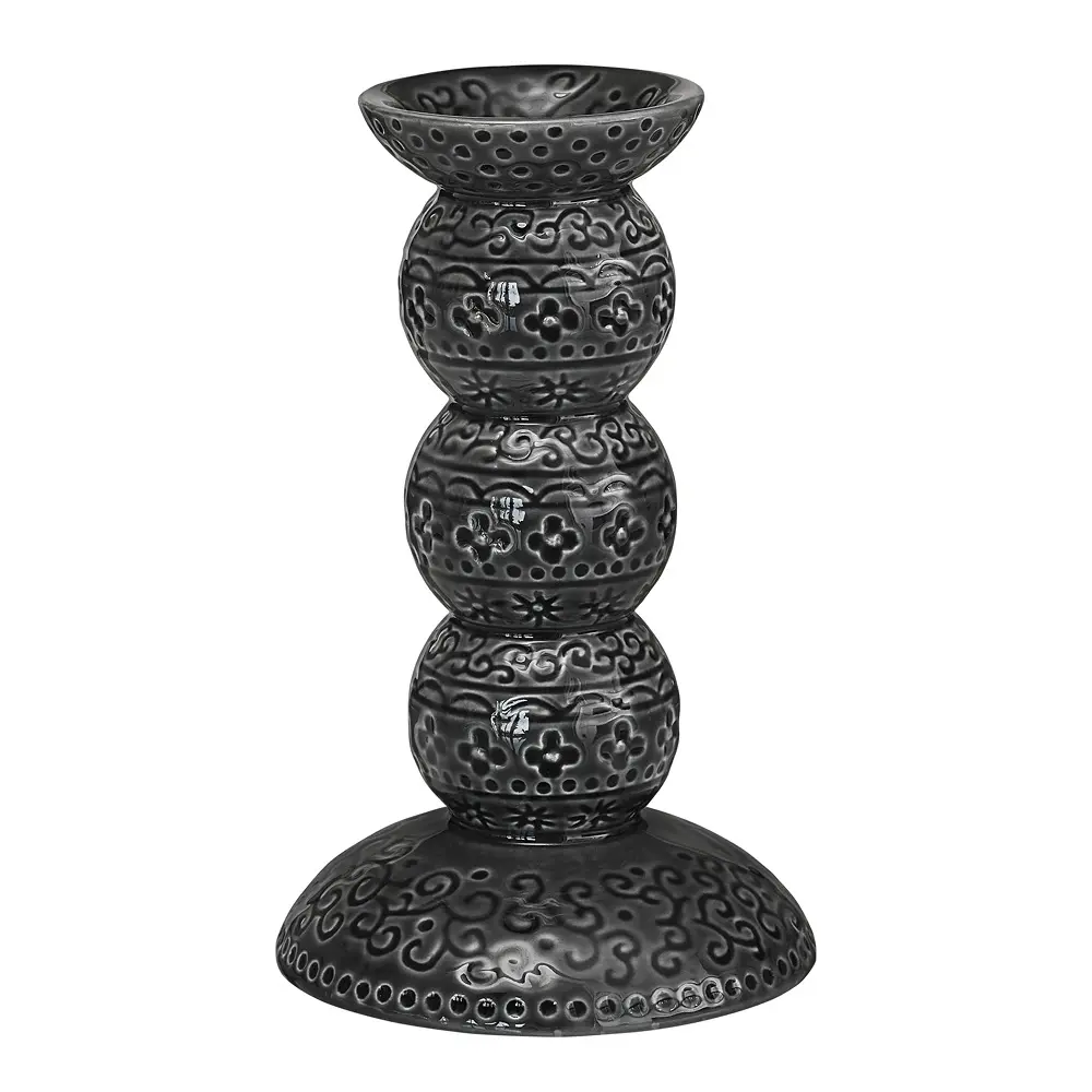 Orient Kynttilänjalka 14 cm Tummanharmaa