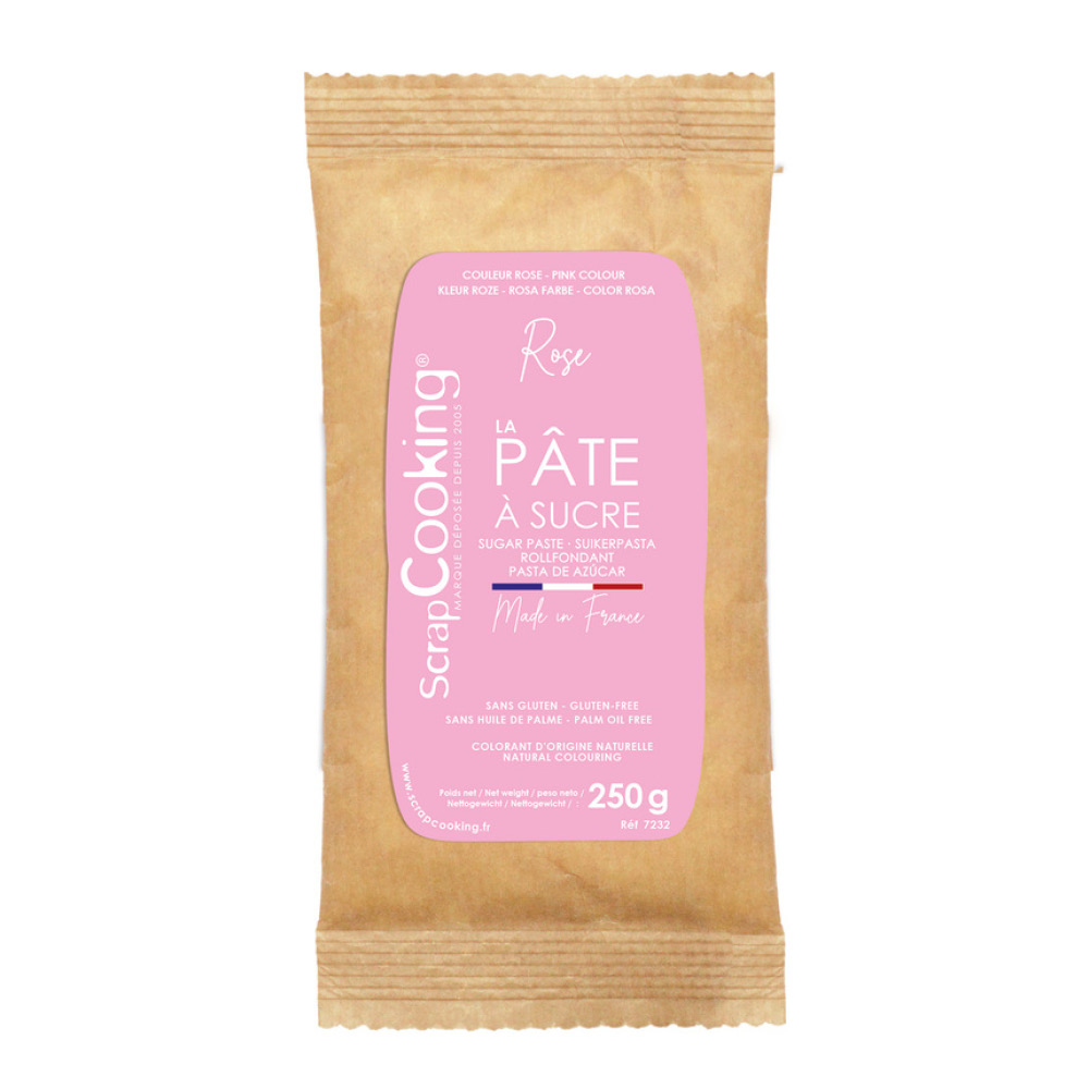 ScrapCooking Sockerpasta 250 g rosa