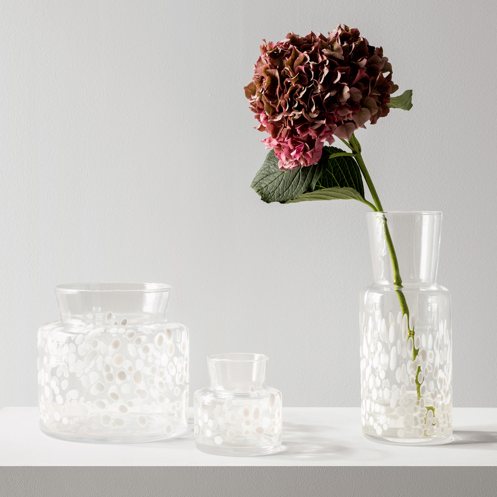 Kosta Boda Meadow vase vinter 11,5 cm hvit