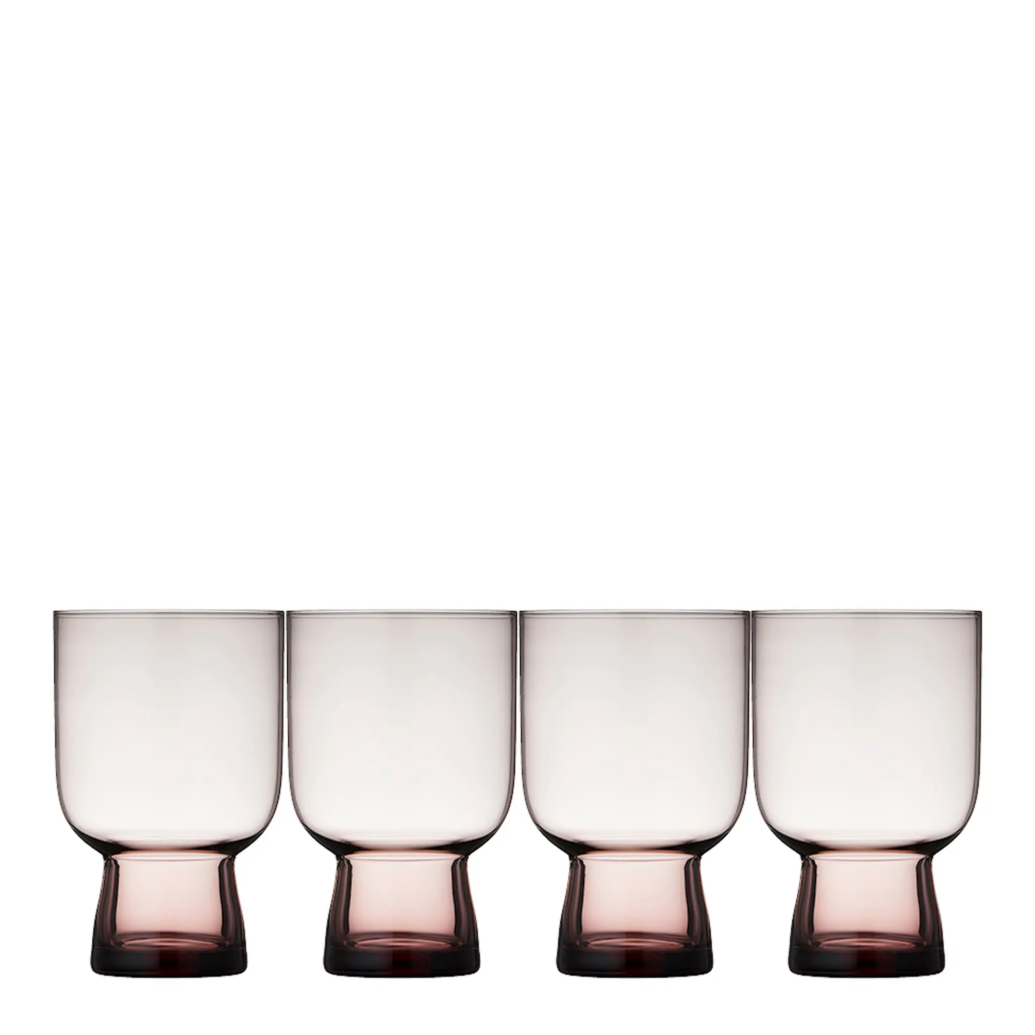 Lyngby Glas Sorrento vattenglas 30 cl 4-pack rosa