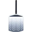 Perforerad pizzaspade 35 cm aluminium