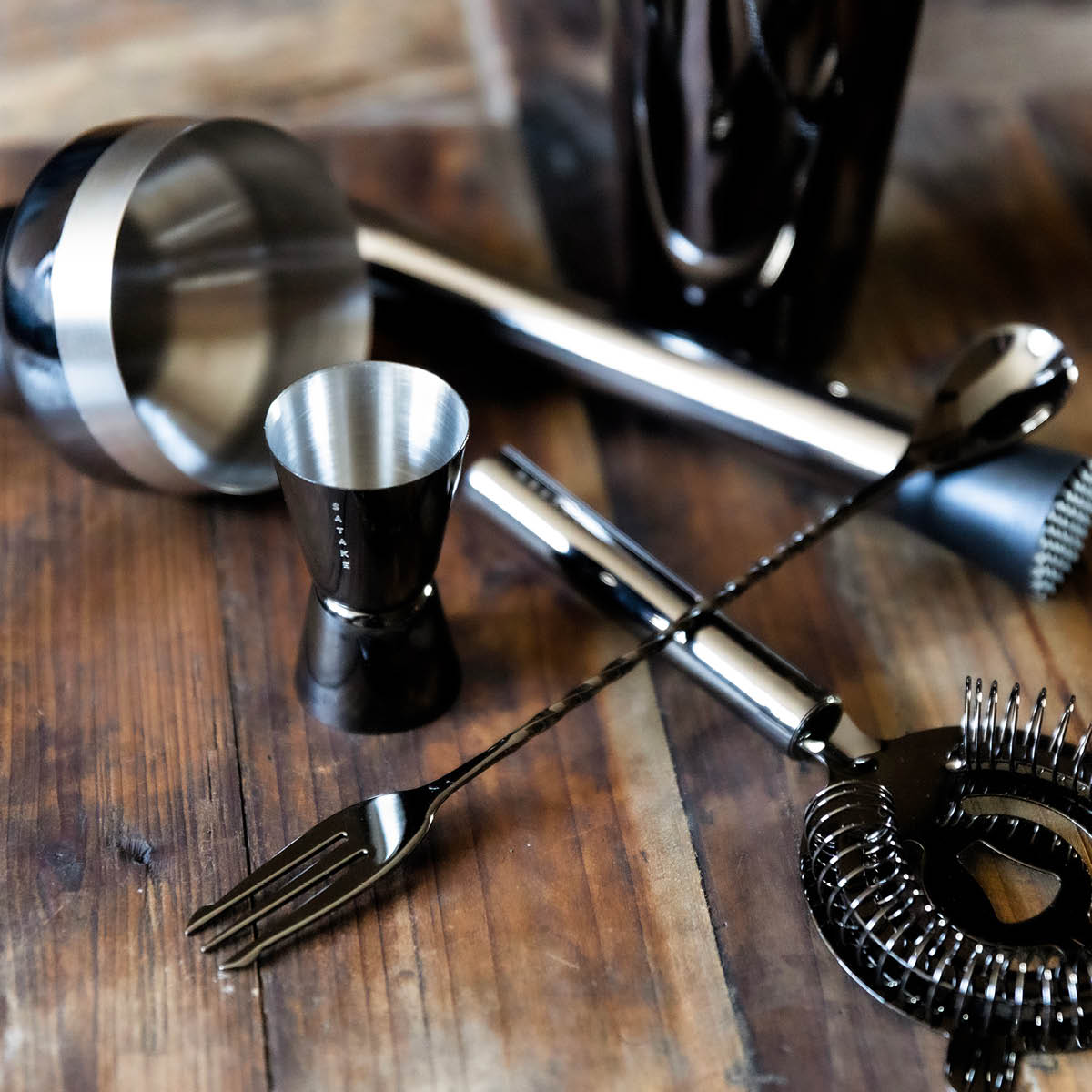 Satake Barset 5 delar gunmetal