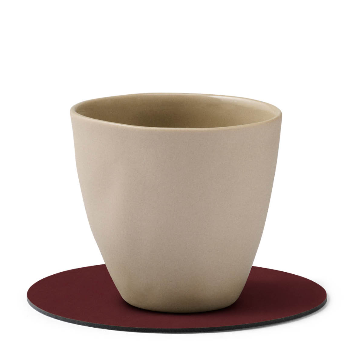 LIND DNA Nupo Circle glasunderlägg 10 cm Burgundy
