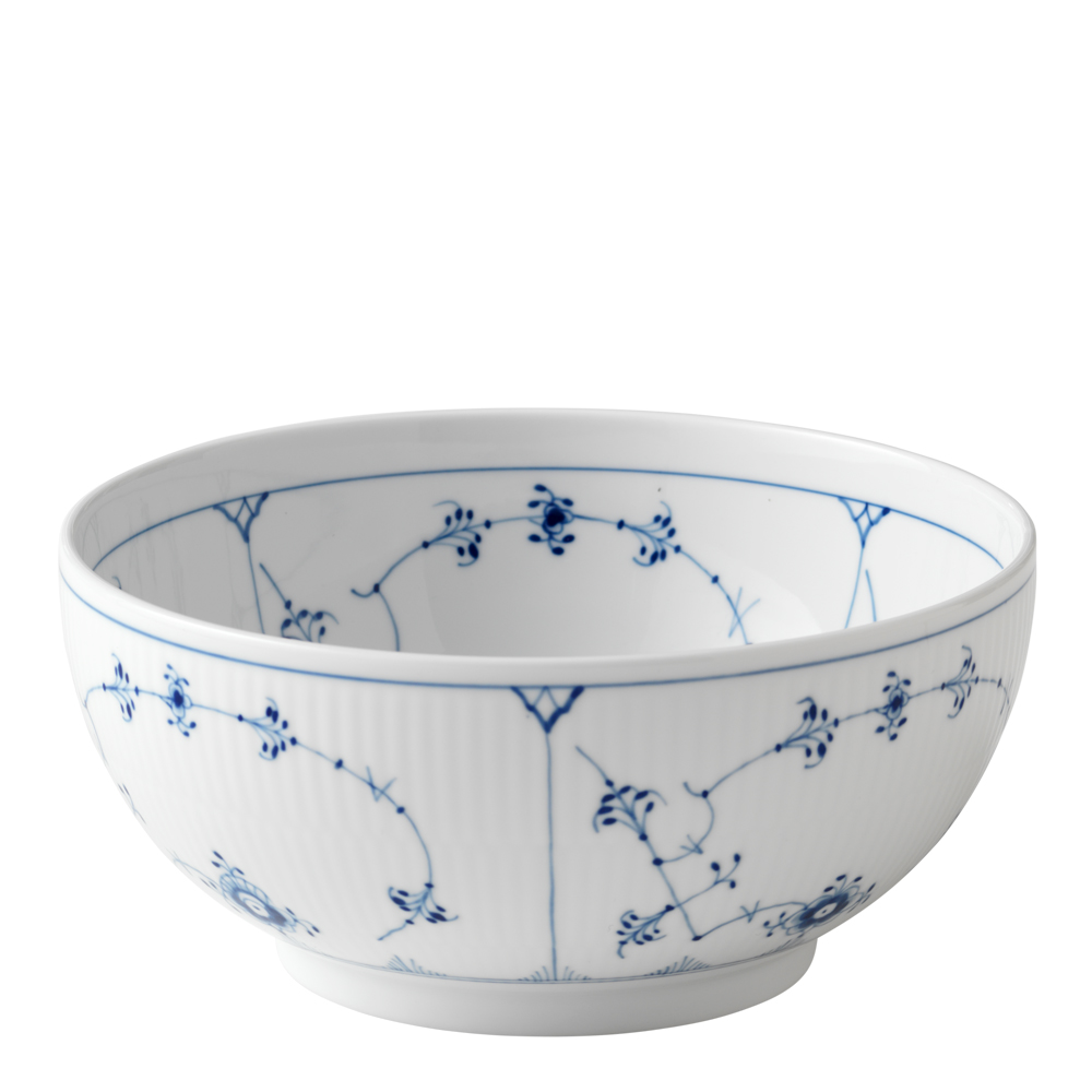 Royal Copenhagen Blue Fluted Plain skål 1,8 L 21 cm