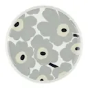 Oiva unikko tallrik 25 cm vit/grå/sand/mörkblå