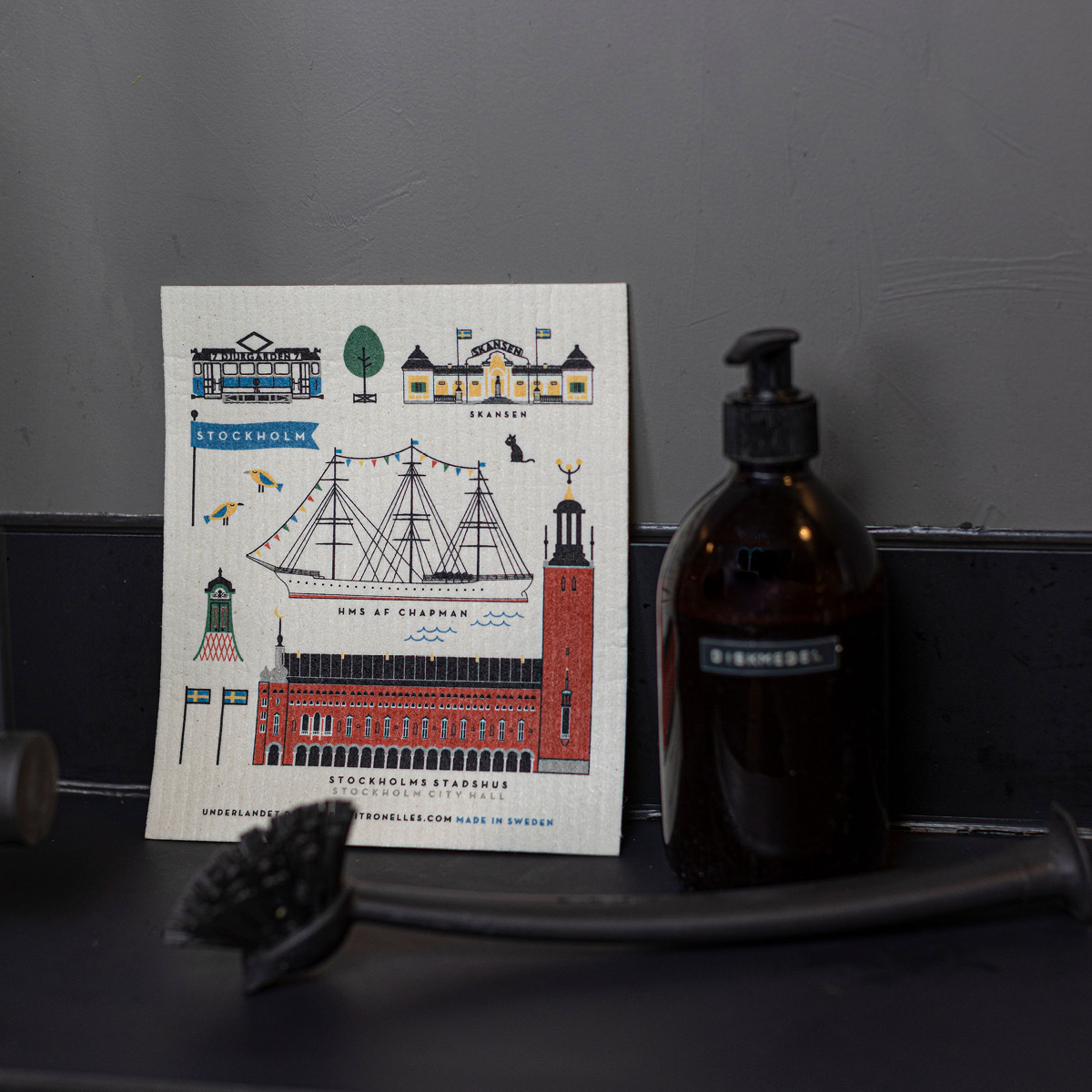 Citronelles Stockholm City Tiskirätti 20x18 cm