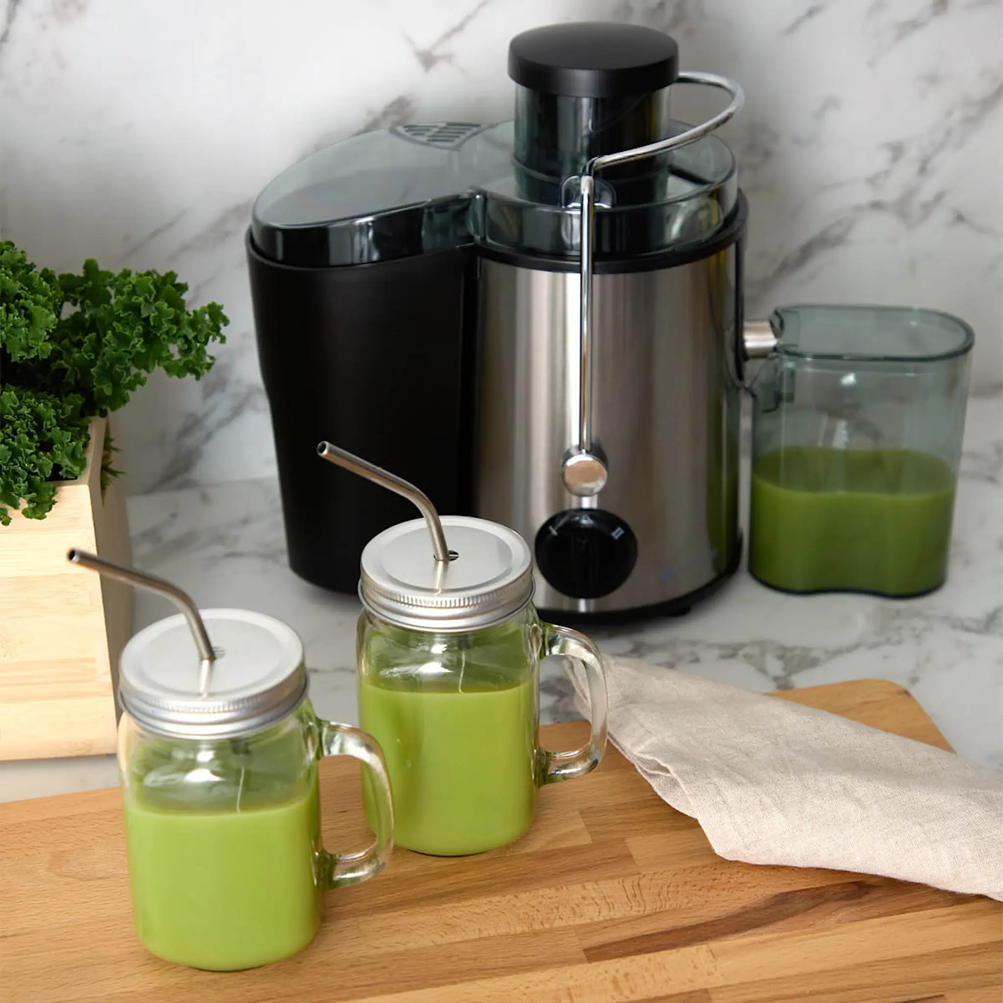 CHAMPION Juicemaskin RS400 0,5L 600W rostfritt stål/svart