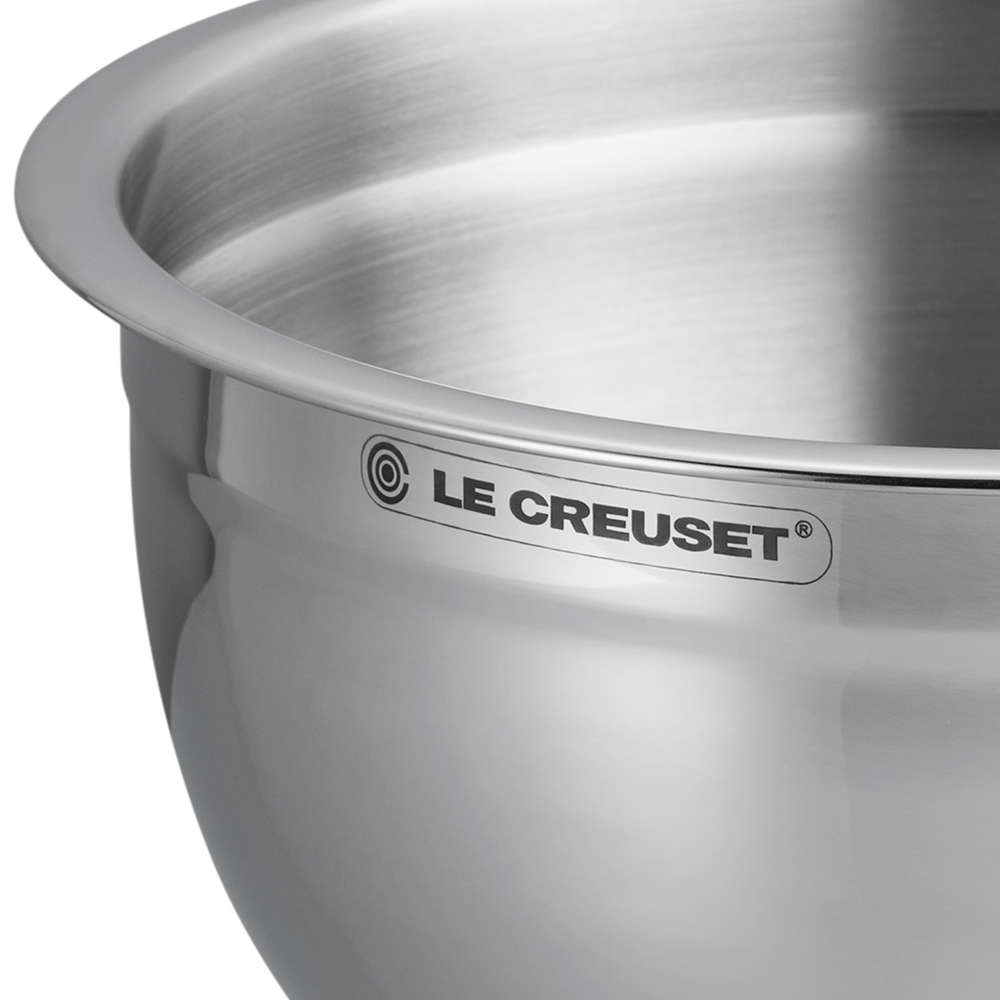 Le Creuset Skål med glaslock 19 cm 1,4 L stål/grå