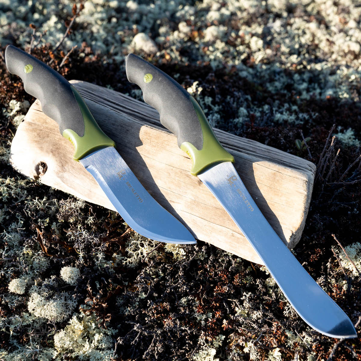 Brusletto Skinner kjøttkniv 22,5 cm svart/grønn