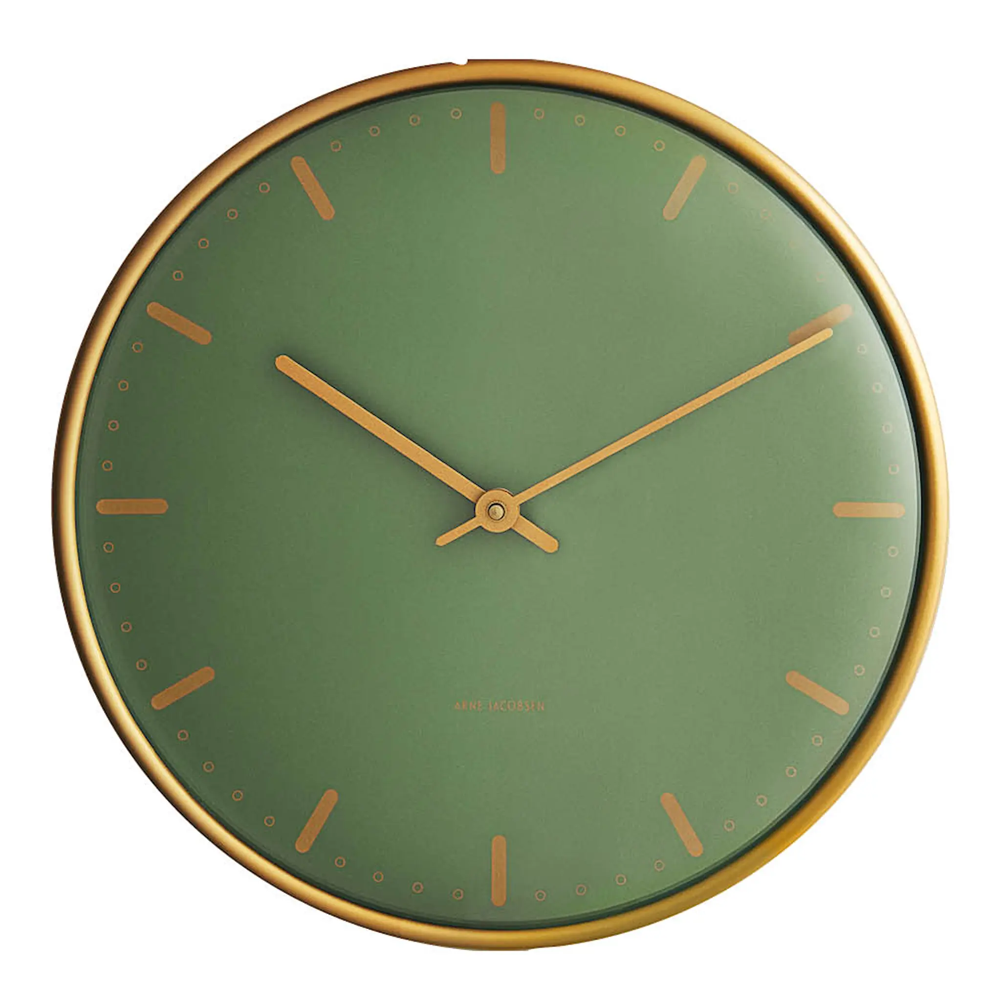 Arne Jacobsen City Hall Seinäkello 21 cm Vihreä