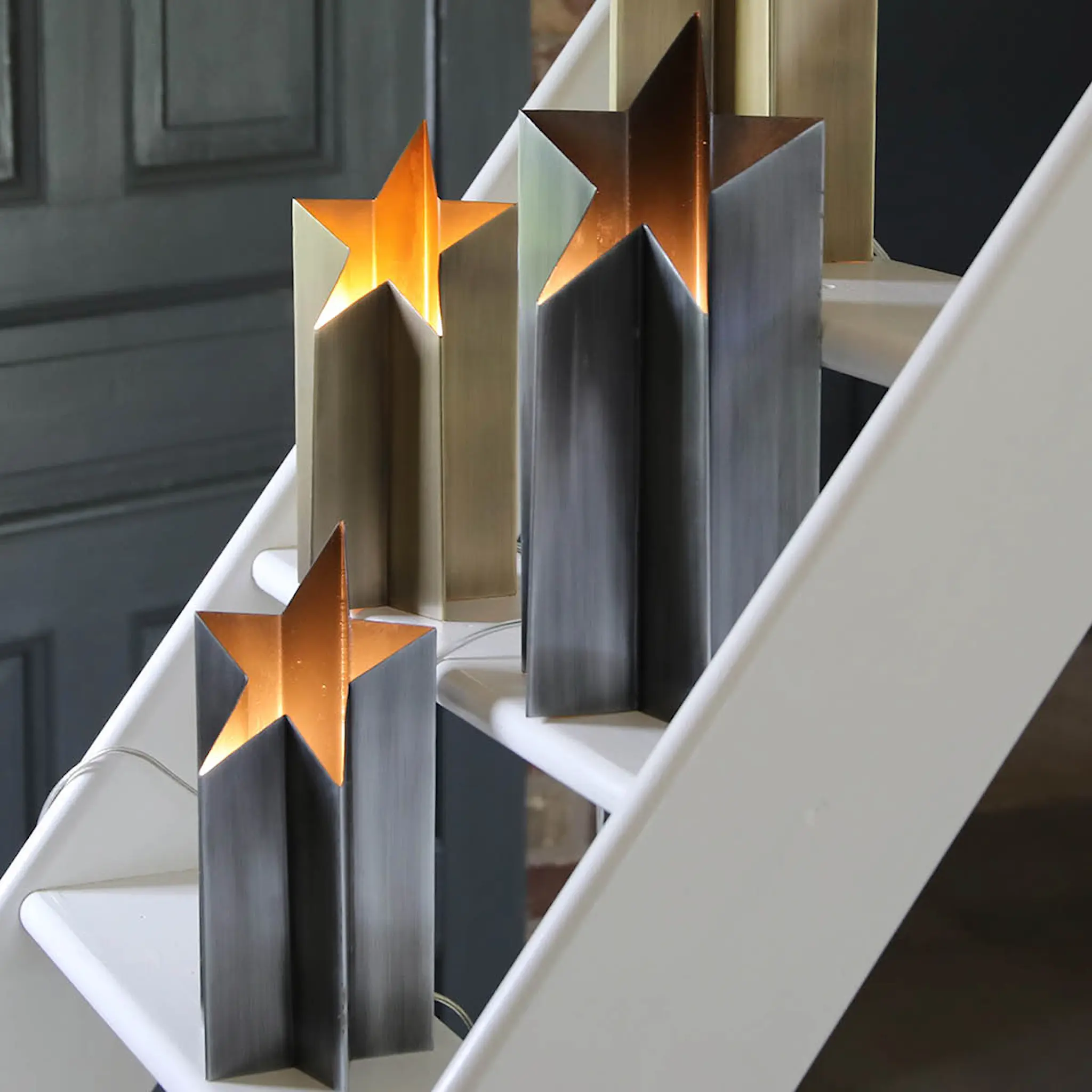 Markslöjd Asteri bordstjerne 27 cm antikk messing