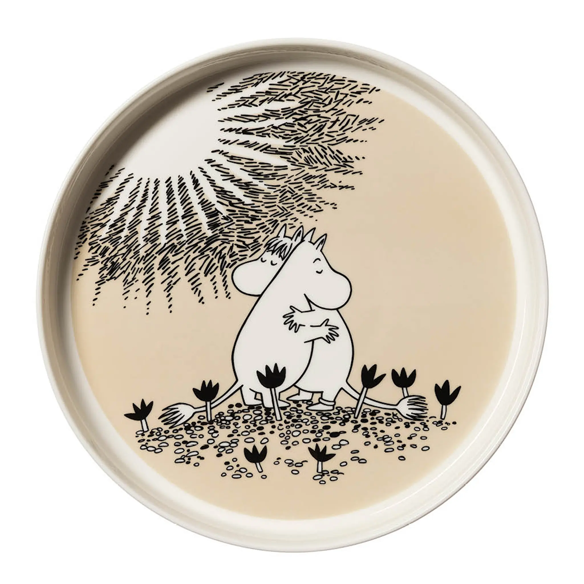 Moomin Arabia Mumin pajform 28 cm Kärlek beige