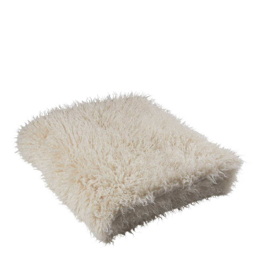 Fondaco Curly pläd 120x150 cm offwhite
