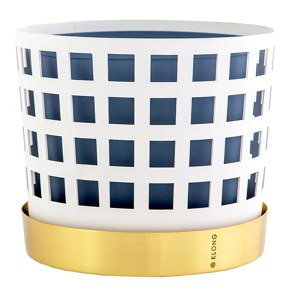 Klong - Trio Square Kukkaruukku 18 cm Valkoinen