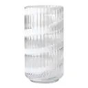 Vas munblåst glas 20,5 cm swirl white