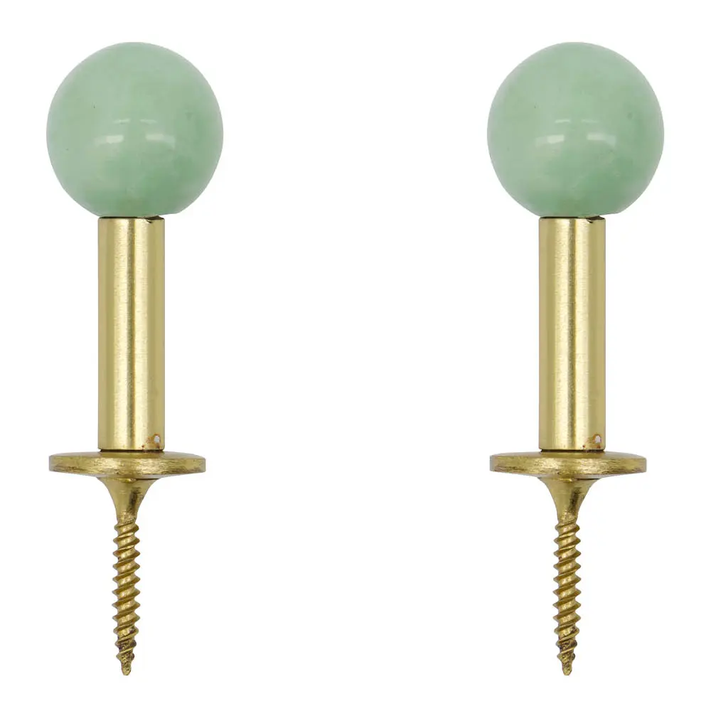 Ball Seinäkoukku 5x2 cm 2 kpl Messinki/Aqua