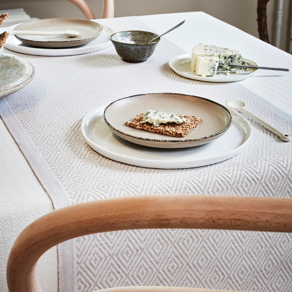 Ekelund Gåsöga bordløper 35x120 cm beige