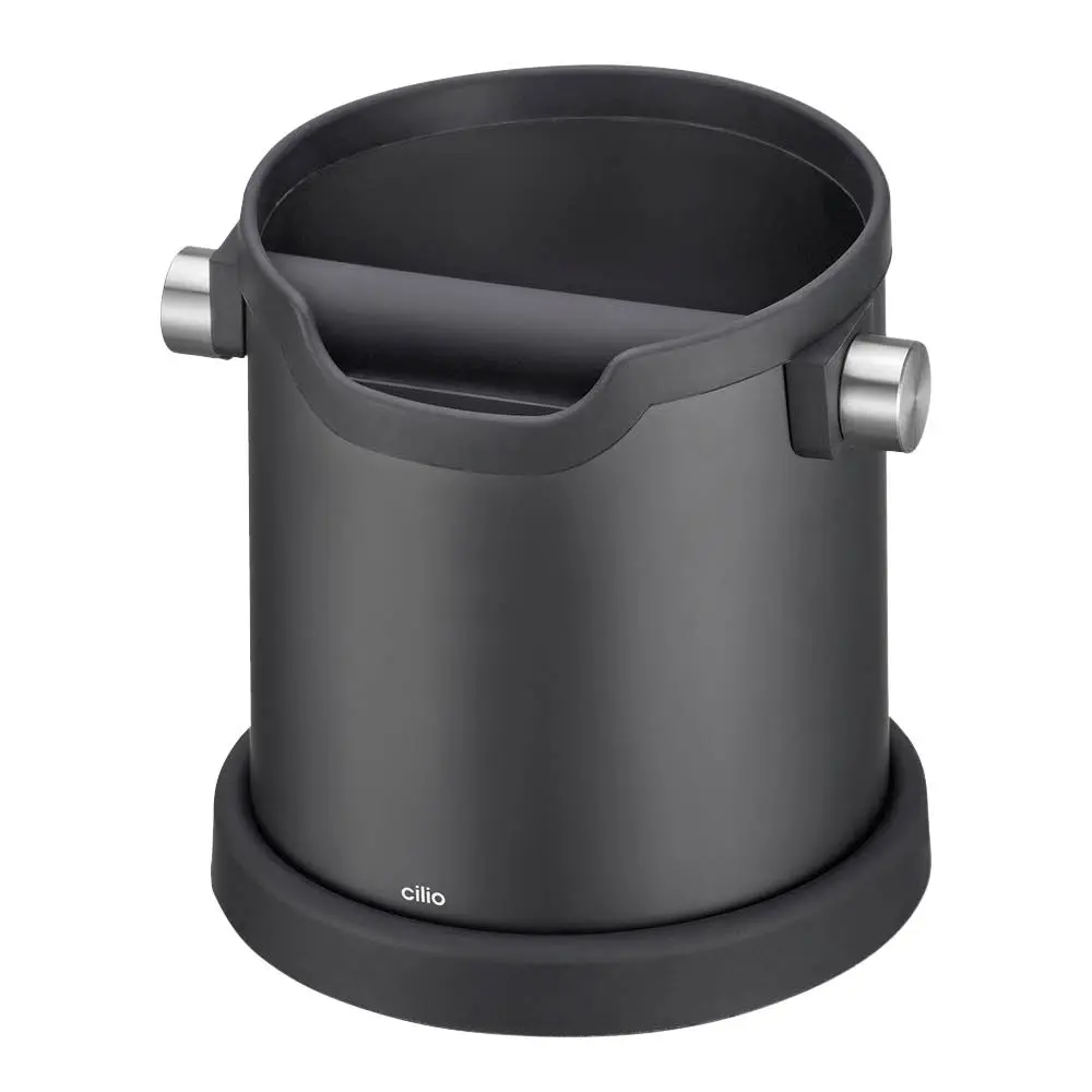 Barista knock box 16,5 cm svart