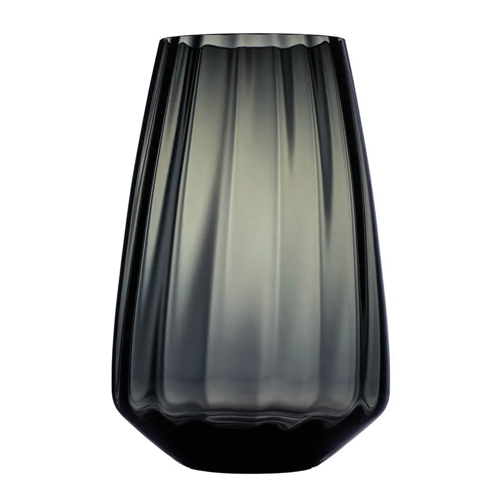 Optique vase 27 cm koksgrå