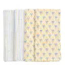 Tulip & Leaf servett 50x50 4-pack gul/blå