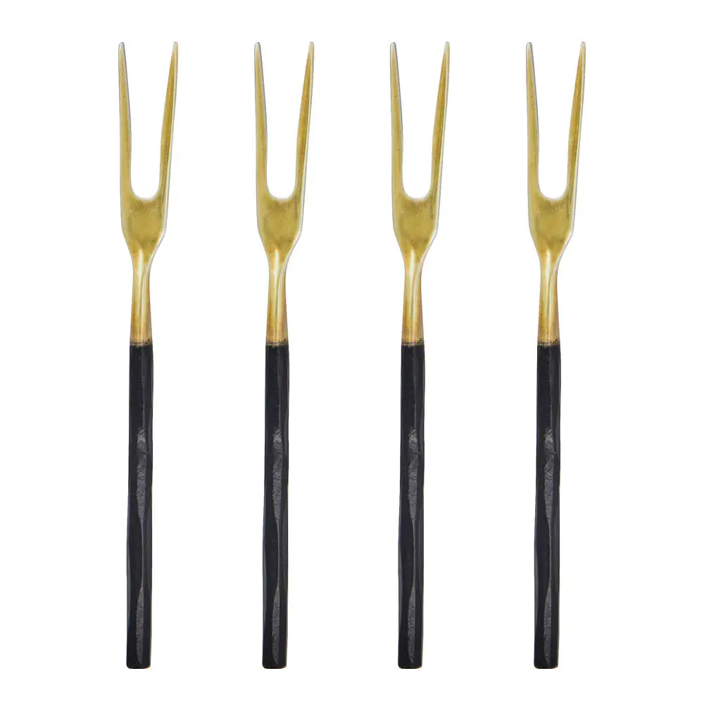 Haarukkasetti 12 cm 4 kpl antiikkimessinki