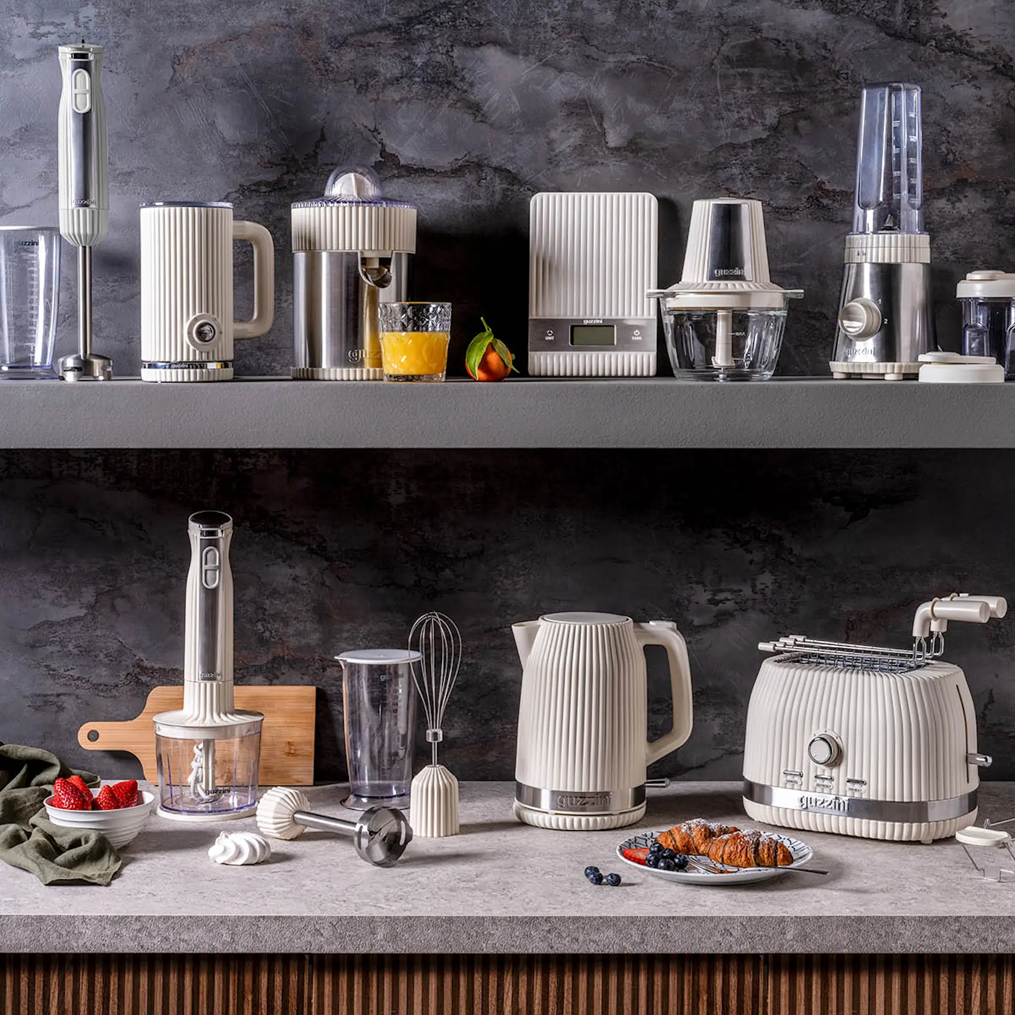Guzzini Sous Chef vattenkokare 1,7 L 100W cream