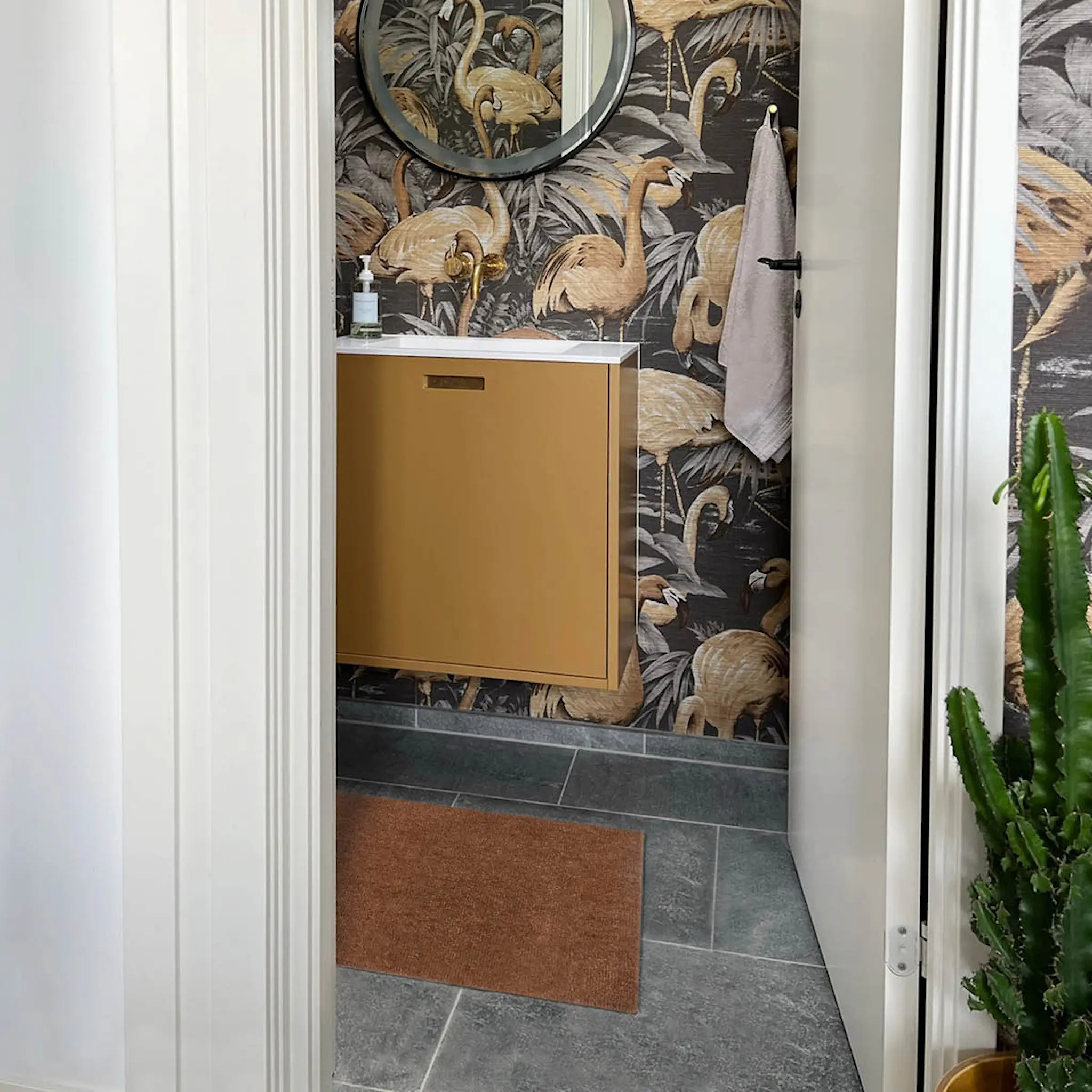 Tica Copenhagen Unicolor golvmatta 40x60 cm cognac