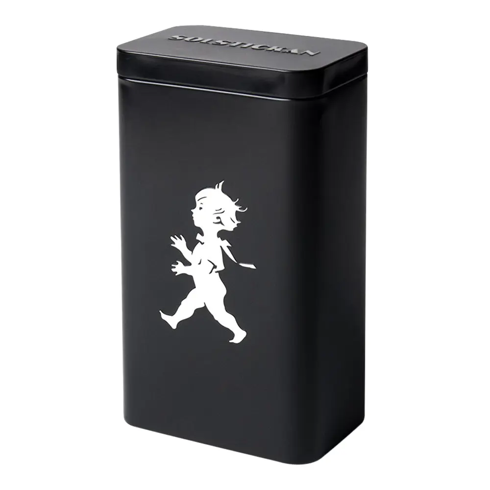 Peltinen Kahvipurkki Mattamusta