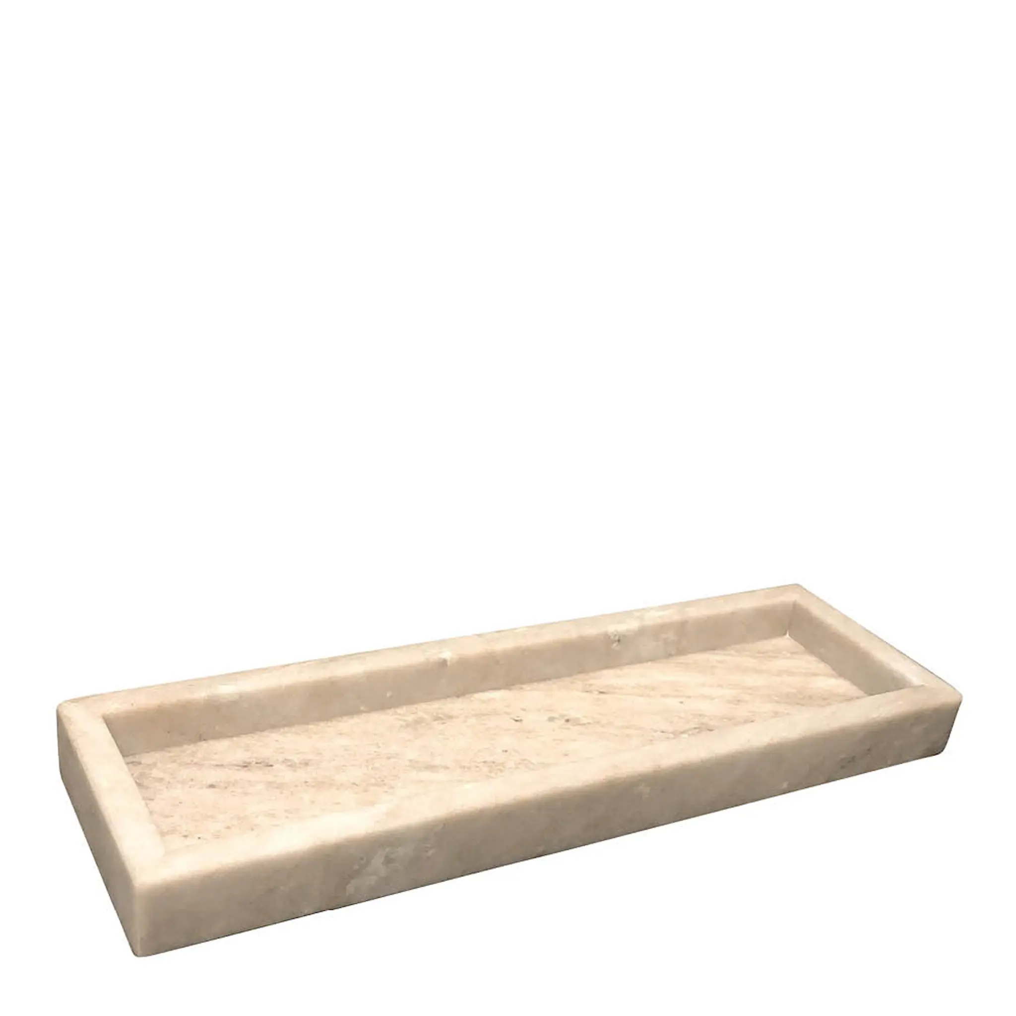 Stiernholm Marmaros fat avlångt 33x10 cm beige