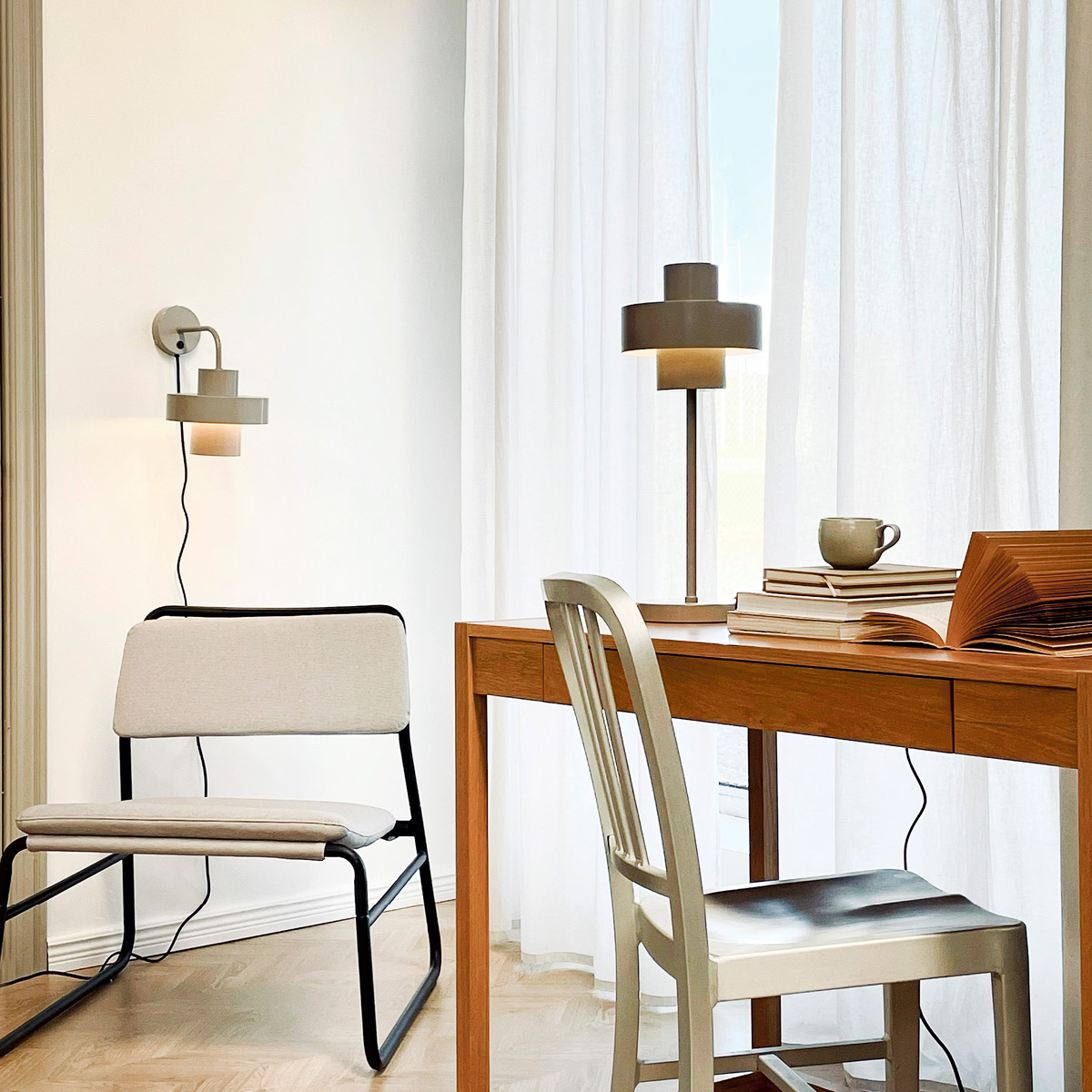 Dyberg Larsen Stoke Seinävalaisin 29 cm Harmaa