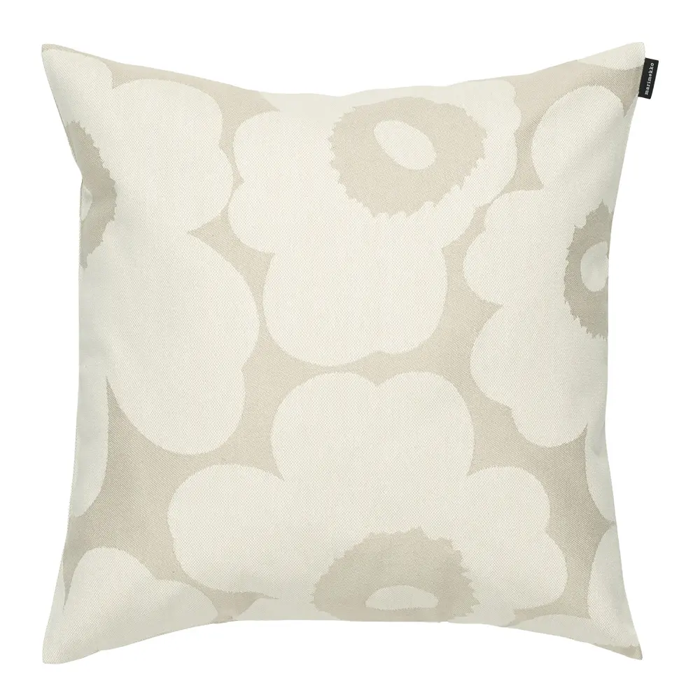 Unikko putetrekk 50x50 cm beige