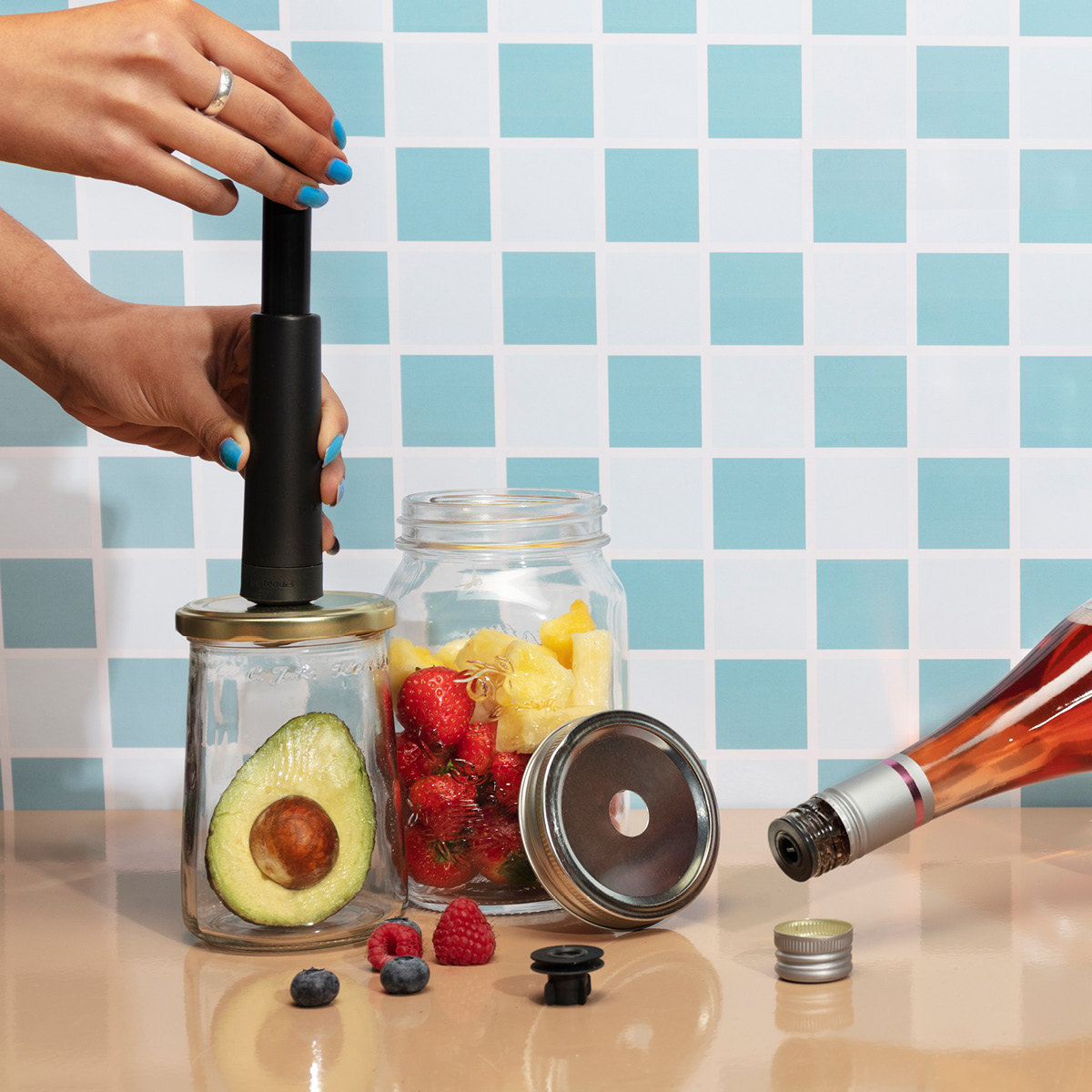 Airtender Airtender Tyhjiöpumppu viinille 3 osaa (lahjapakkaus)