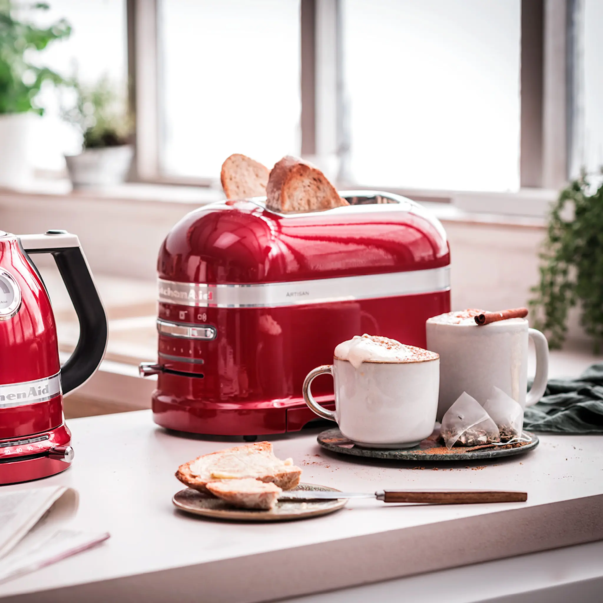 KitchenAid KitchenAid Artisan Brödrost 2 skivor Röd Metallic