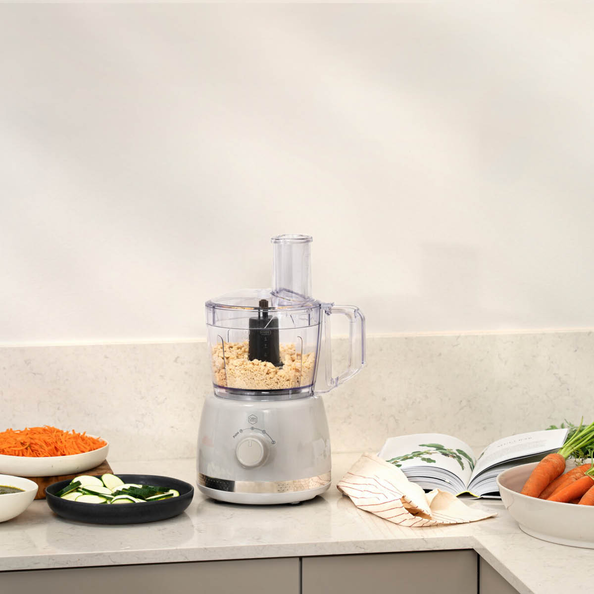OBH Nordica Soleil foodprocessor 2,4L grå