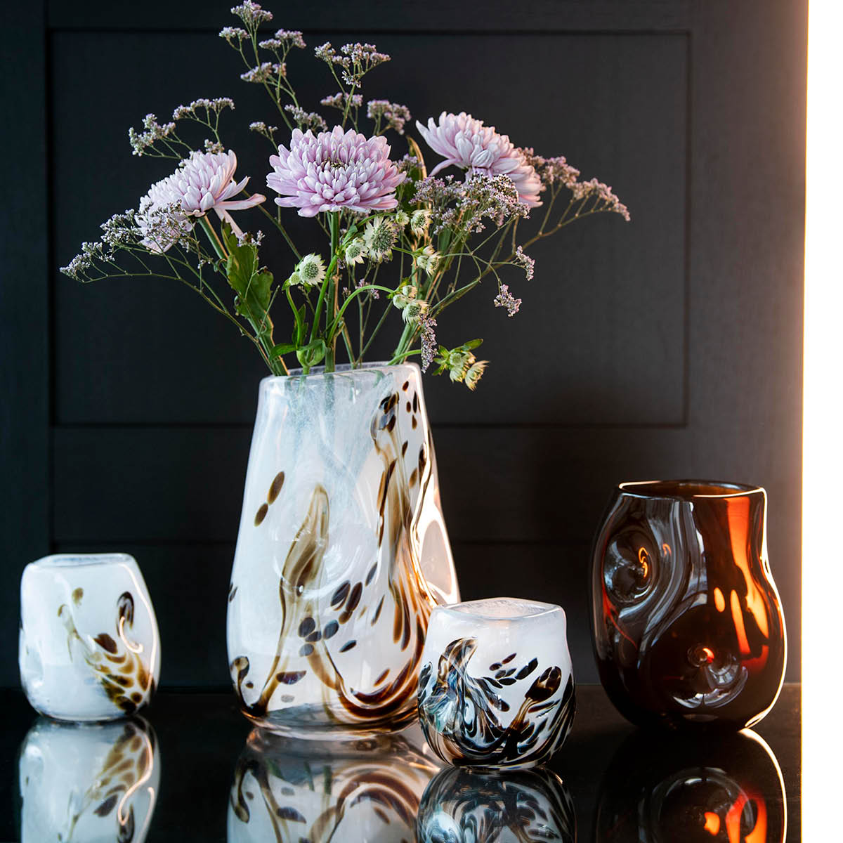 Magnor After Rain vase 20 cm brun