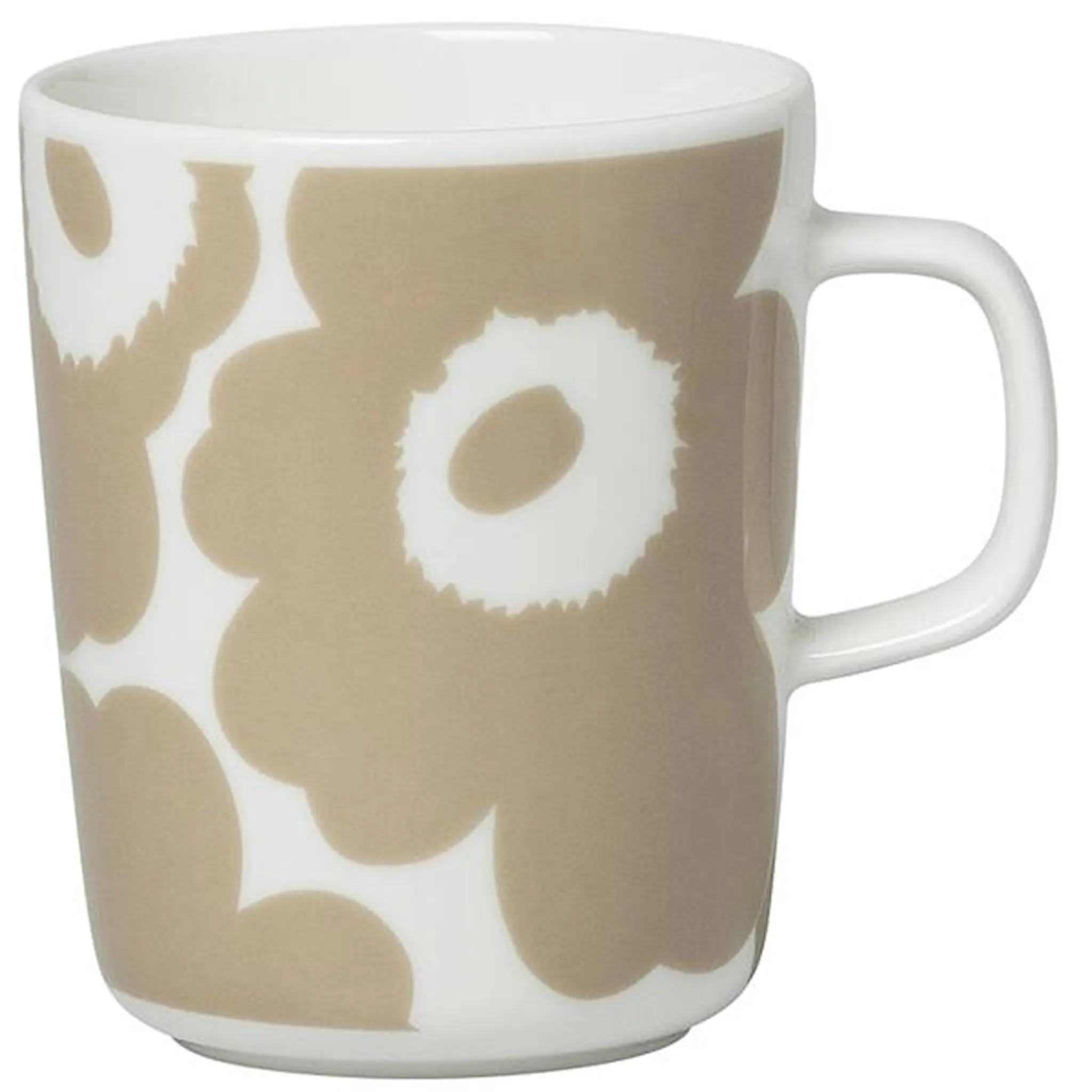 Marimekko Oiva / Unikko Muki 25 cl Beige/Valkoinen