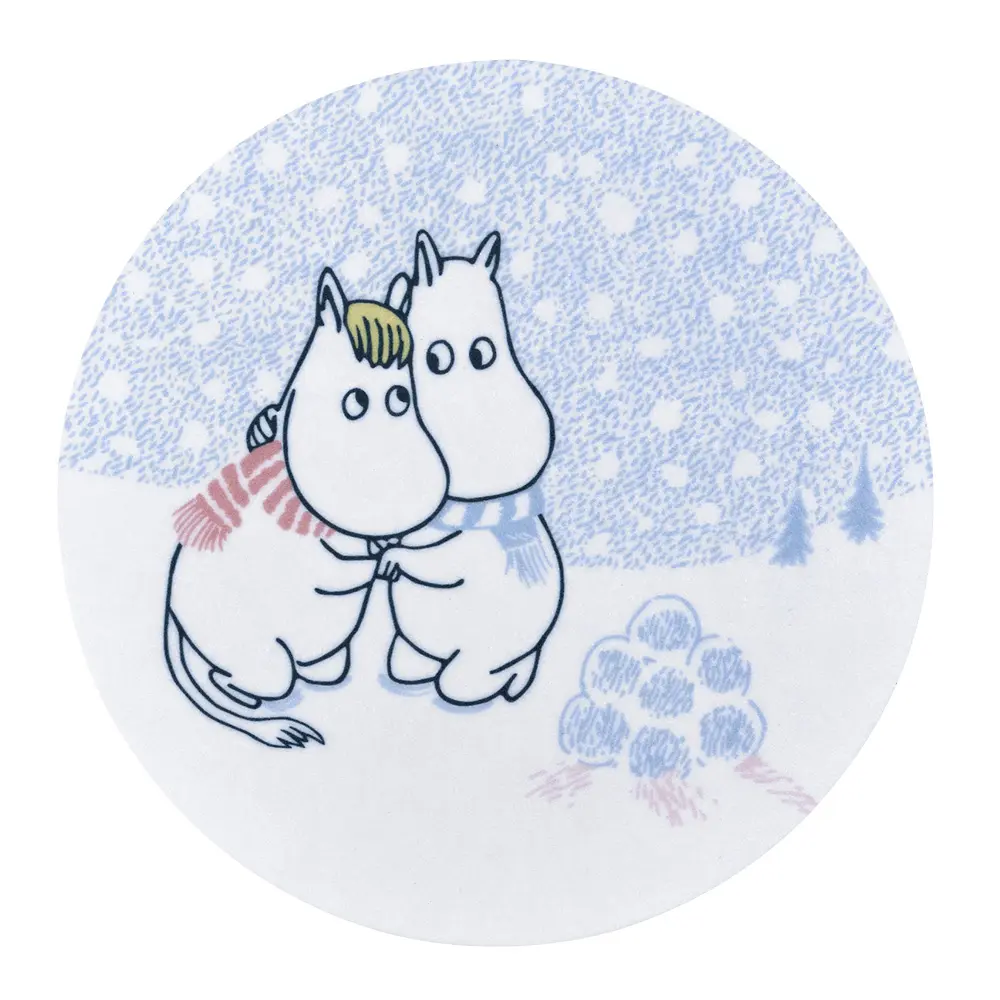 Mummi glassbrikke 10 cm la det snø