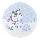 Mumin glasunderlägg 10 cm låt det snöa