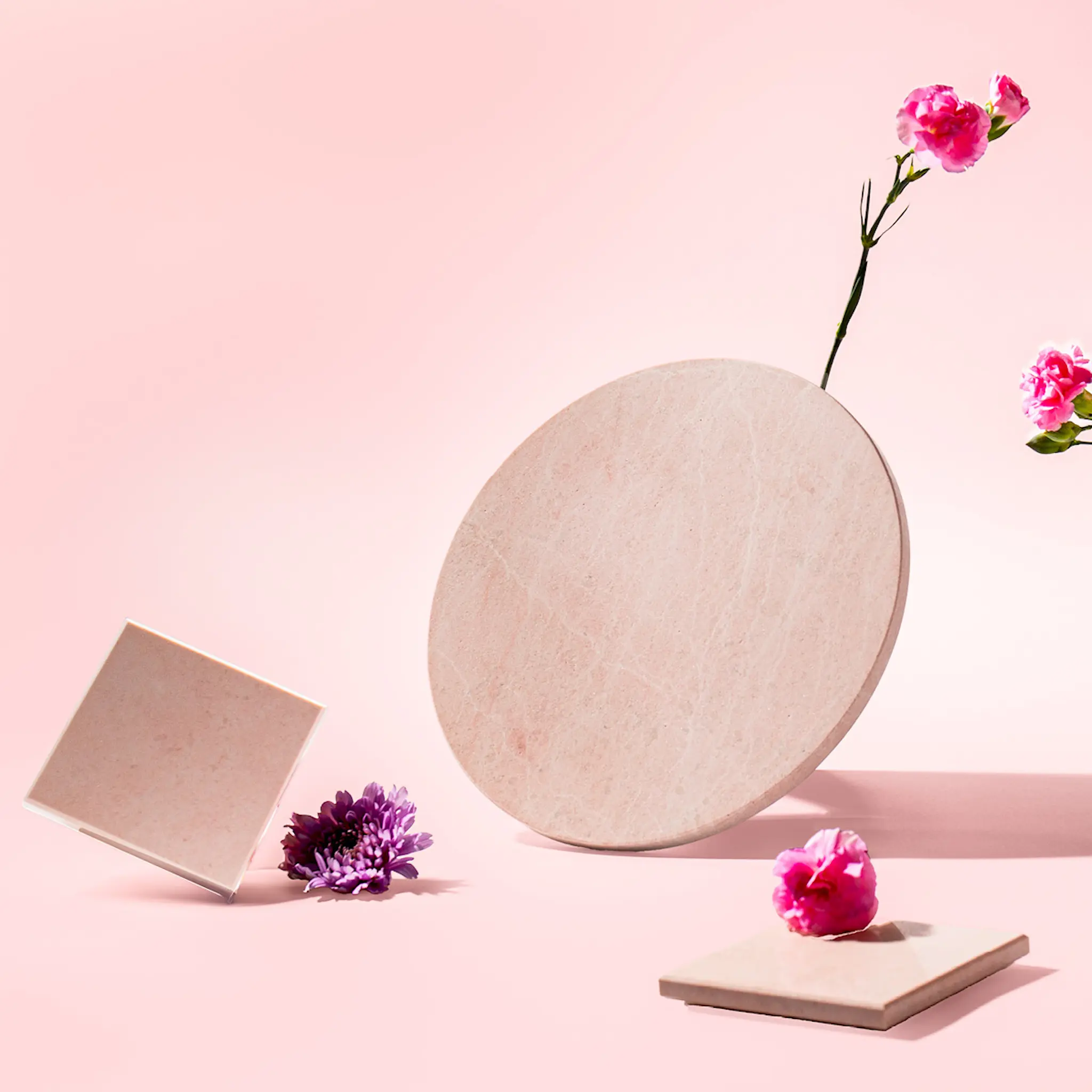 Stiernholm Marmor Tarjotin 25 cm Vaaleanpunainen