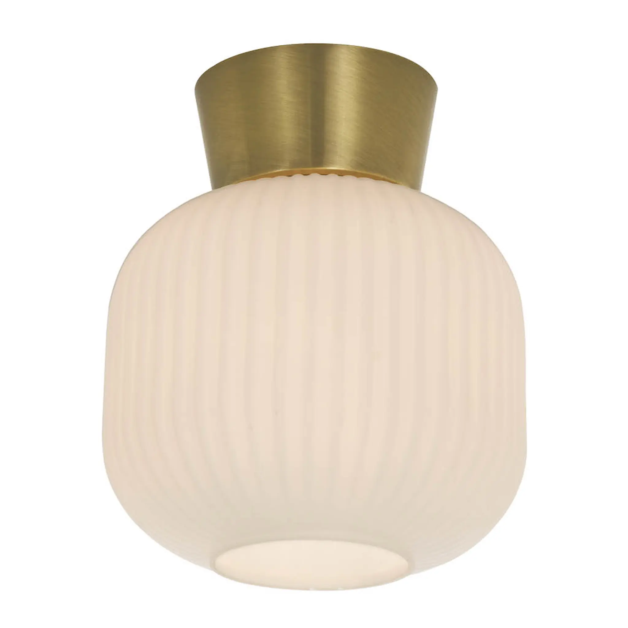 Aneta Lighting Vanja plafond 20 cm hvit/matt messing