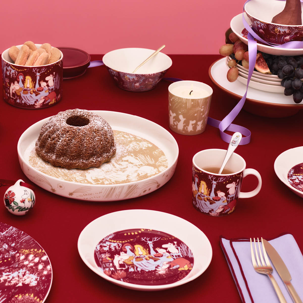 Moomin Arabia Mummi stearinlys 8,2 cm Festlige stunder