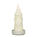 Santa Ljus 15 cm Vit